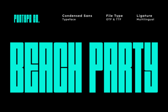 Beach Party: The Hyper-Bold Display Typeface That Commands Attention