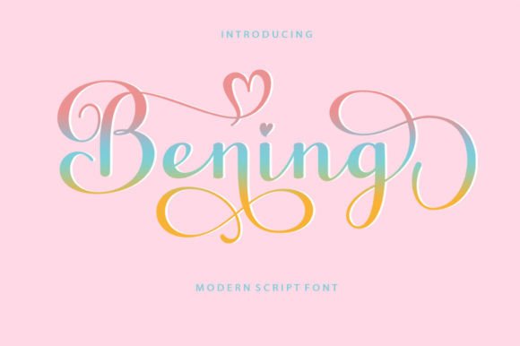 Bening Script: The Irregular Charm of a Modern Script Font