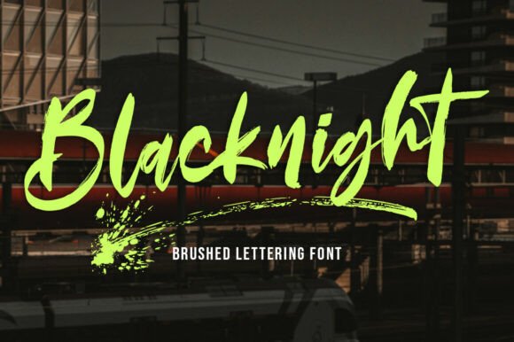 Blacknight: The Bold Brush Font That Commands Attention