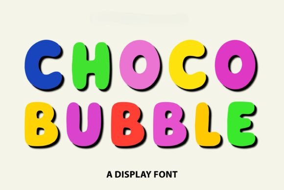 Choco Bubble: A Playful Font for Joyful Designs