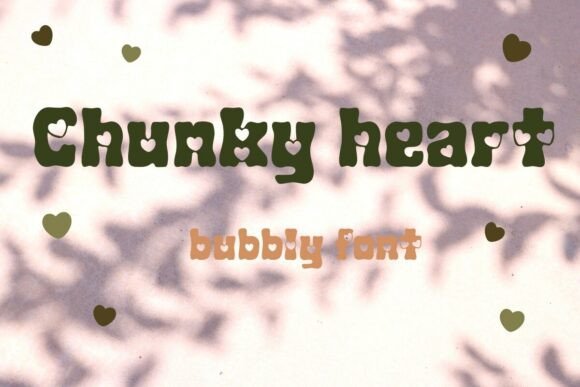 Chunky Heart: The Playful Display Font for Sweet Designs