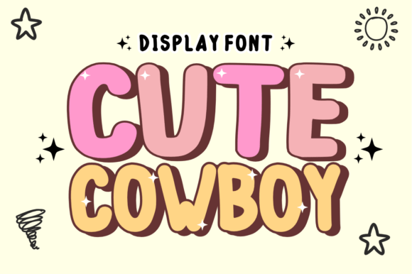 Cute Cowboy: The Display Font with Bold Personality