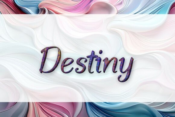 Destiny: A Cosmic Script Font for Bold Brands