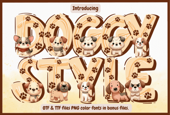 Doggy Style: A Playful Typeface for Creative Projects