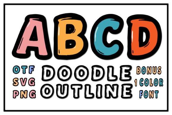 Doodle Outline: The Playful Font for Bold Branding