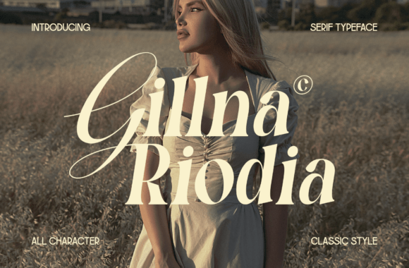 Gillna Riodia: The Serif Font for Timeless Luxury