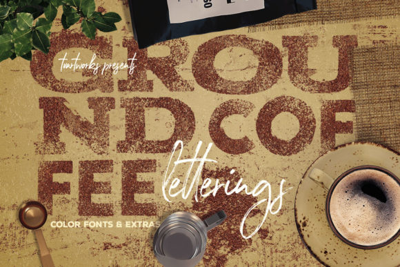 Ground Coffee Letterings: Crafting a Rich Brand Identity