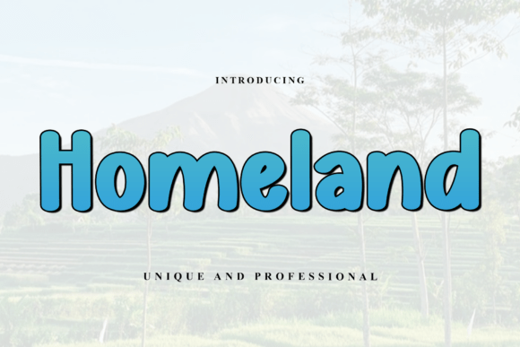 Homeland: A Bold Typeface for Kid-Centric and Playful Branding