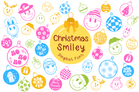 Infusing Holiday Cheer with Christmas Smiley Fonts