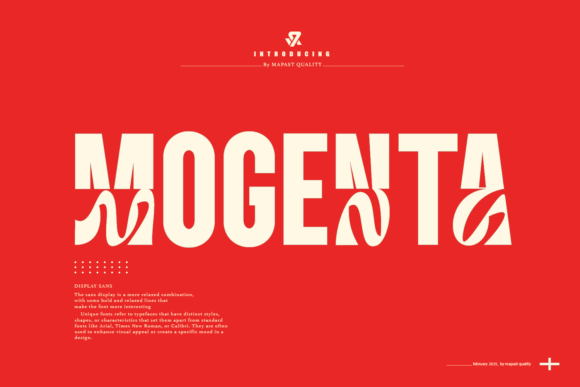 Mogenta: A Bold Display Font for Creative Brands