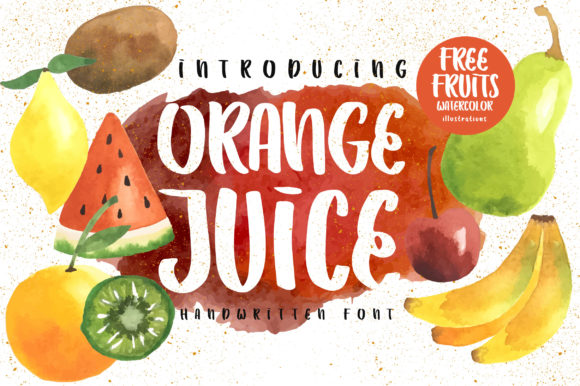 Orange Juice: A Handwritten Font with a Splash of Personality