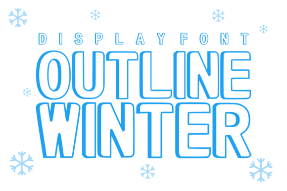 Outline Winter: A Light, Airy Typeface for Bold Designs