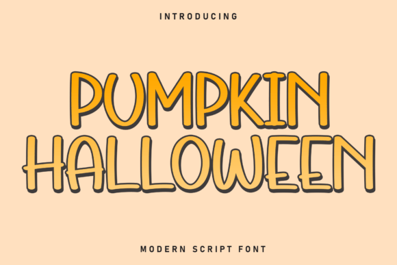 Pumpkin Halloween: A Playful Typeface for Autumn Projects