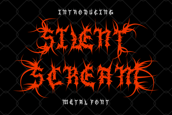 Silent Scream: A Typeface Forged in Fire