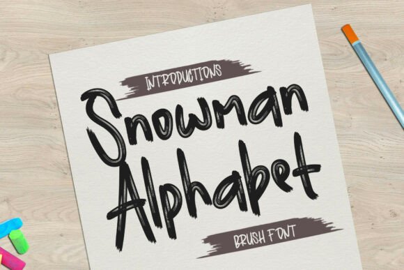 Snowman Alphabet: Bringing Hand-Painted Energy to Your Designs