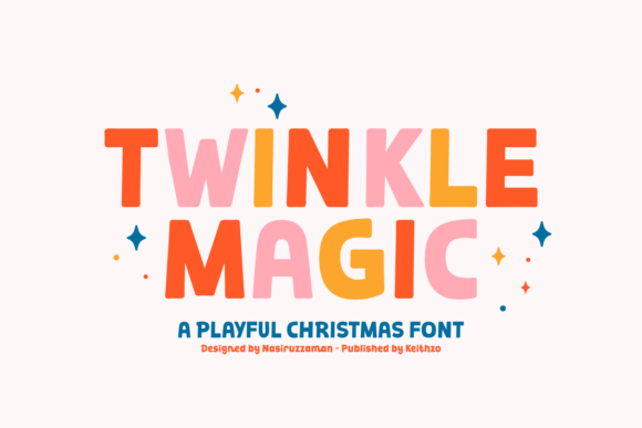 Twinkle Magic: A Display Font for Instant Festive Joy