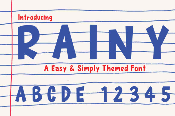 Unleash Creativity with the Rainy Display Font