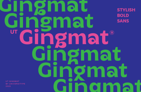 Ut Gingmat: A Modern Sans Serif for Bold Branding